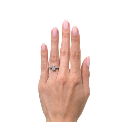 1.40ct Oval Cut Diamond Engagement Ring