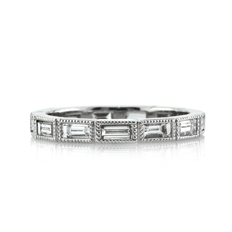 1.10ct Baguette Cut Diamond Eternity Band in 18k White Gold