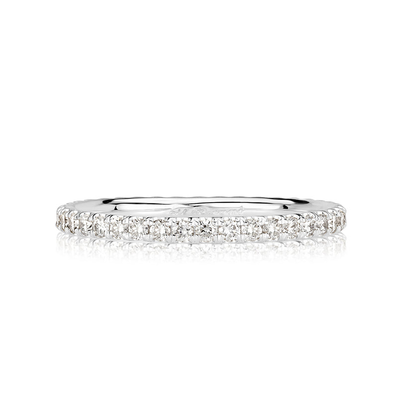 Round Brilliant Cut Micropavé Diamond Eternity Band