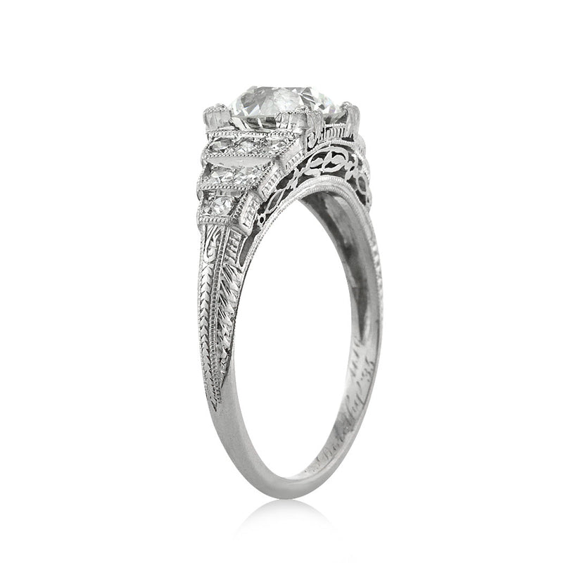 1.72ct Old European Cut Diamond Engagement Ring