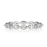 1.00ct Marquise Cut Diamond Eternity Band in 18k White Gold