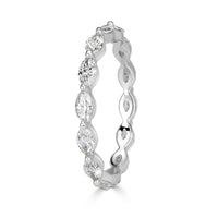 1.00ct Marquise Cut Diamond Eternity Band in 18k White Gold