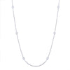 0.28ct Round Brilliant Cut Diamonds by the Yard Necklace in 14k White Gold
