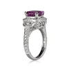 5.51ct Pink-Purple Sapphire and Diamond Ring