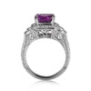 5.51ct Pink-Purple Sapphire and Diamond Ring