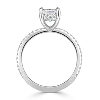 2.41ct Emerald Cut Diamond Engagement Ring