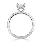 2.41ct Emerald Cut Diamond Engagement Ring