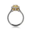 2.47ct Fancy Yellow Pear Shaped Diamond Engagement Ring