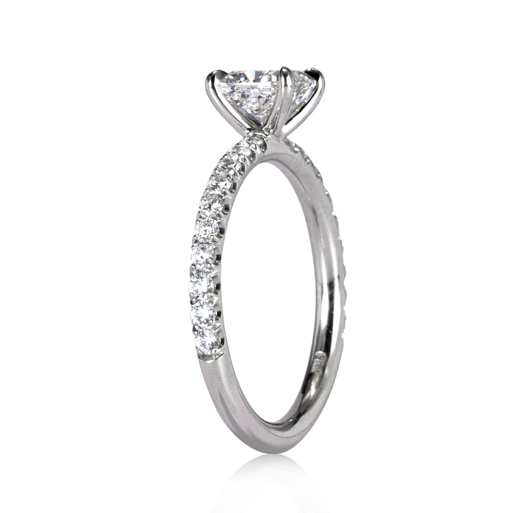 1.45ct Cushion Cut Diamond Engagement Ring