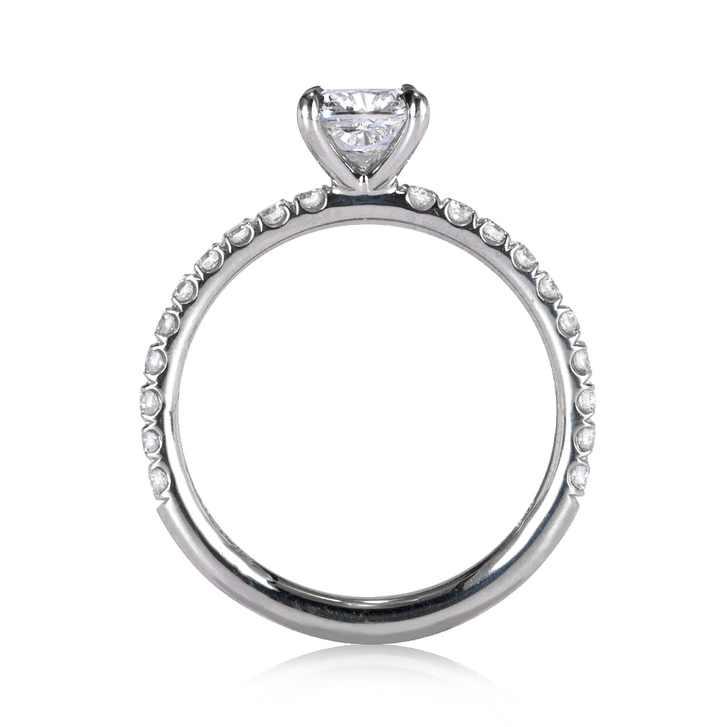 1.45ct Cushion Cut Diamond Engagement Ring