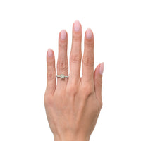 1.45ct Cushion Cut Diamond Engagement Ring