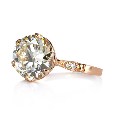3.59ct Round Brilliant Cut Diamond Engagement Ring