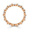 1.00ct Marquise Cut Diamond Eternity Band in 18k Rose Gold