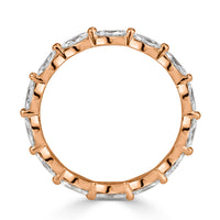1.00ct Marquise Cut Diamond Eternity Band in 18k Rose Gold