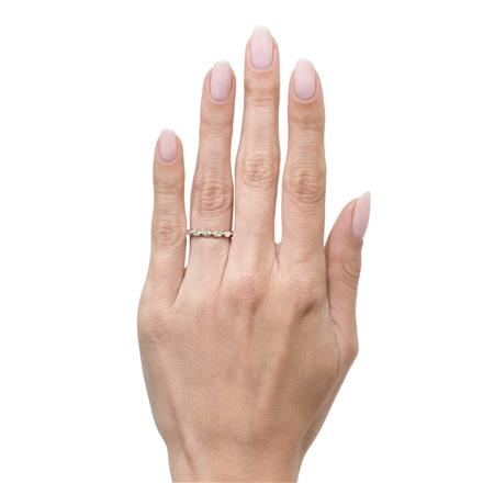 1.00ct Marquise Cut Diamond Eternity Band in 18k Rose Gold