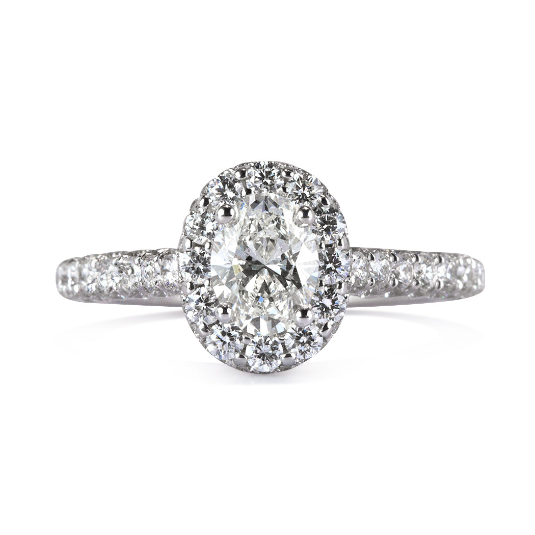 1.94ct Oval Cut Diamond Engagement Ring