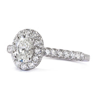 1.94ct Oval Cut Diamond Engagement Ring