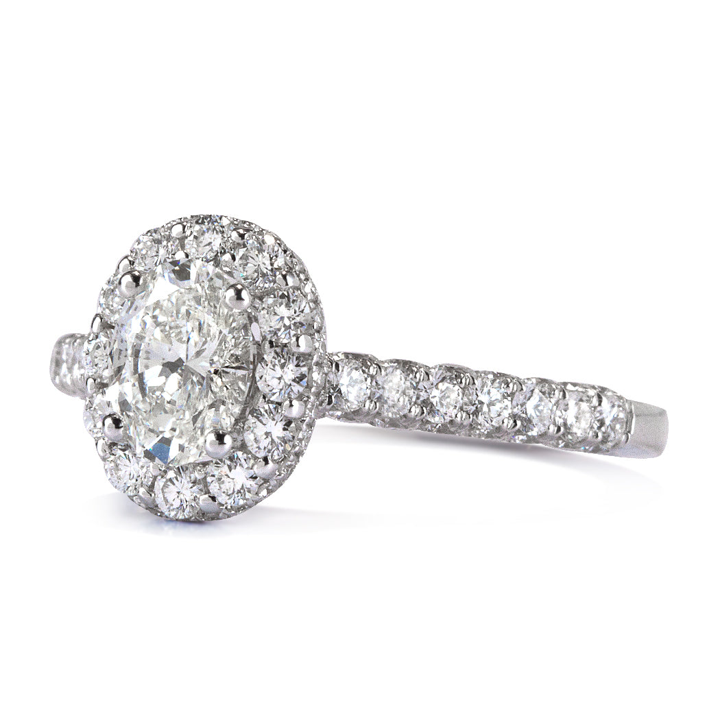 1.94ct Oval Cut Diamond Engagement Ring