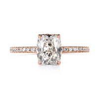 1.76ct Old Mine Cut Diamond Engagement Ring