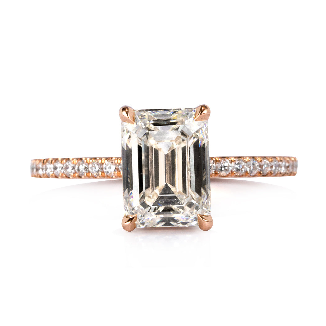 2.38ct Emerald Cut Diamond Engagement Ring