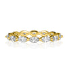 1.00ct Marquise Cut Diamond Eternity Band in 18k Yellow Gold