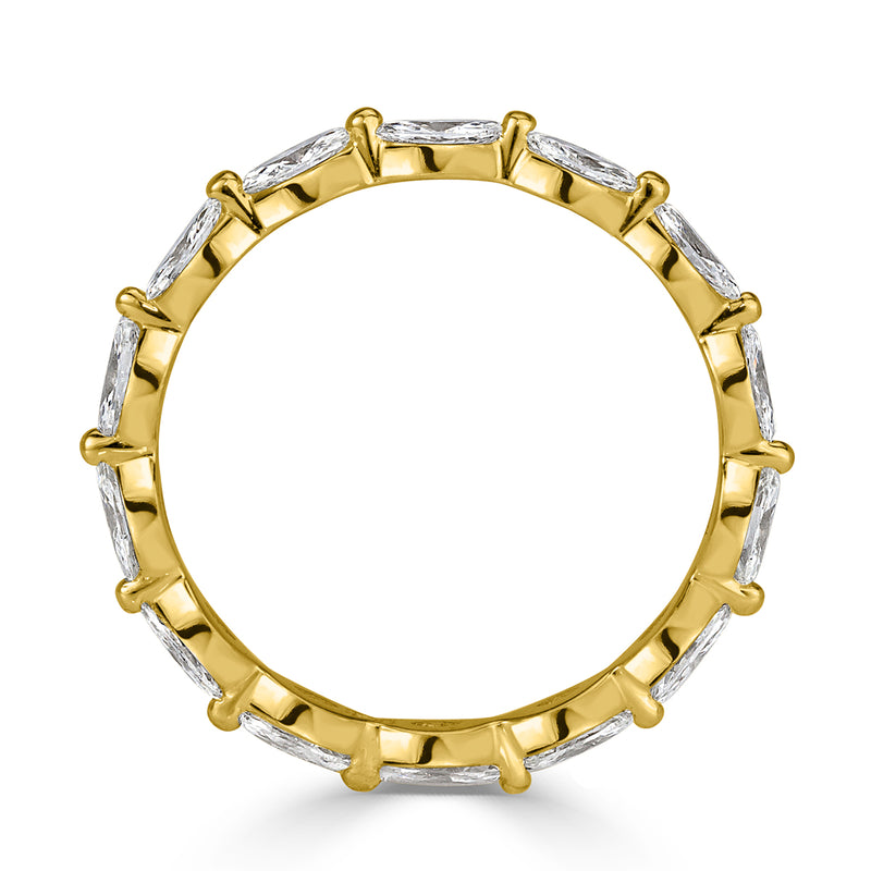 1.00ct Marquise Cut Diamond Eternity Band in 18k Yellow Gold