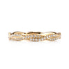 0.35ct Round Brilliant Cut Diamond Twist Eternity Band in 18k Yellow Gold