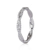 0.35ct Round Brilliant Cut Diamond Twist Eternity Band in 18k White Gold