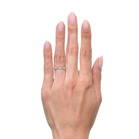 0.35ct Round Brilliant Cut Diamond Twist Eternity Band in 18k White Gold