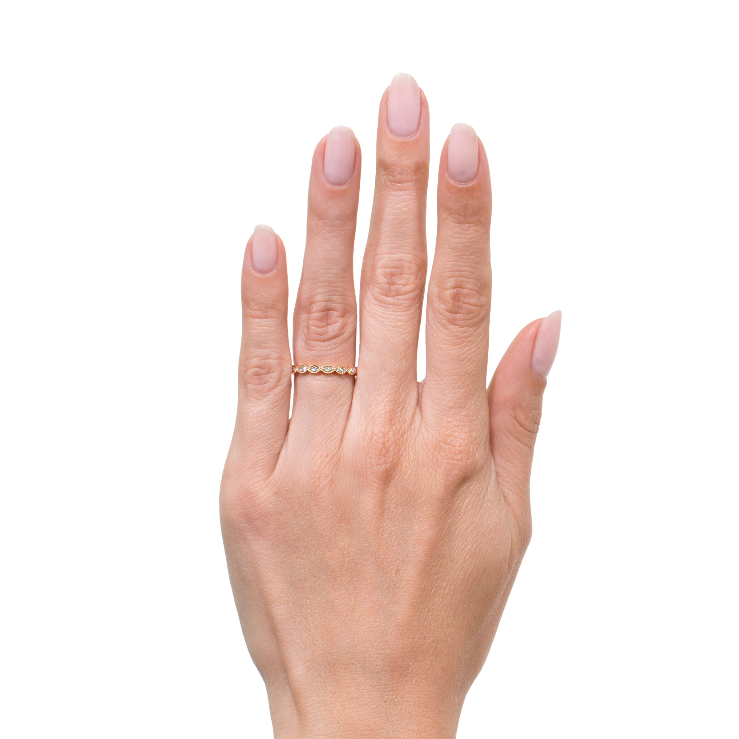 0.35ct Round Brilliant Cut Diamond Eternity Band in 18k Rose Gold