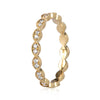 0.35ct Round Cut Diamond Eternity Band in 18k Yellow Gold