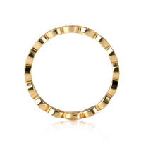 0.35ct Round Cut Diamond Eternity Band in 18k Yellow Gold