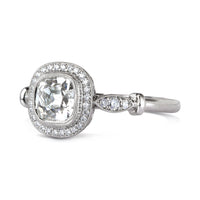 1.21ct Old Mine Cut Diamond Engagement Ring