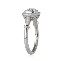 1.21ct Old Mine Cut Diamond Engagement Ring