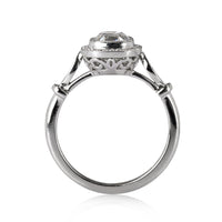 1.21ct Old Mine Cut Diamond Engagement Ring