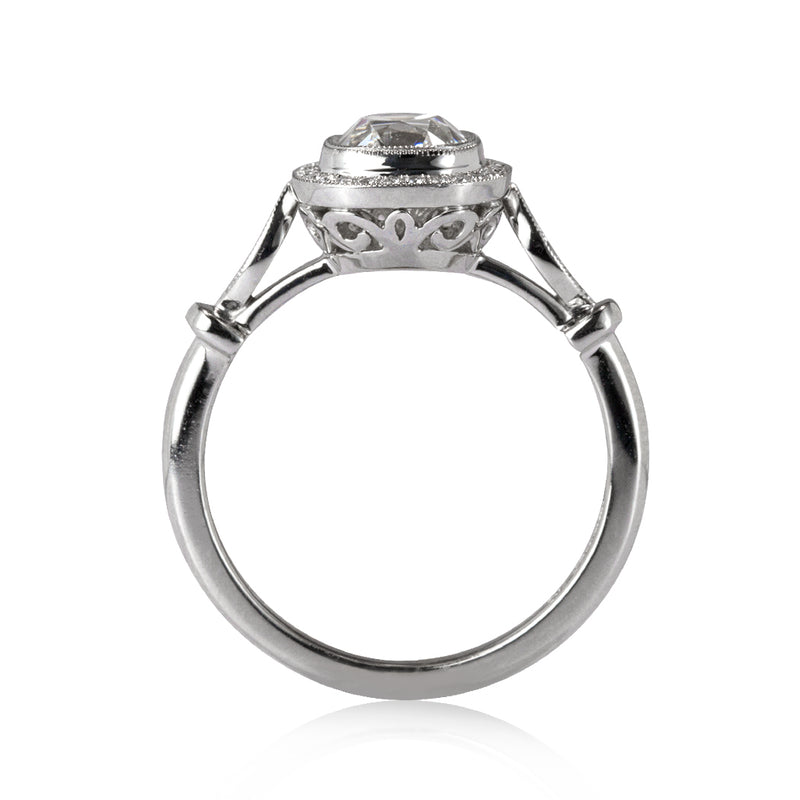 1.21ct Old Mine Cut Diamond Engagement Ring