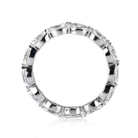 2.60ct Oval Cut Diamond Eternity Band in 18k White Gold