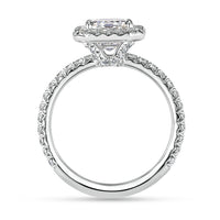 2.95ct Emerald Cut Diamond Engagement Ring in Platinum