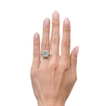 2.95ct Emerald Cut Diamond Engagement Ring in Platinum