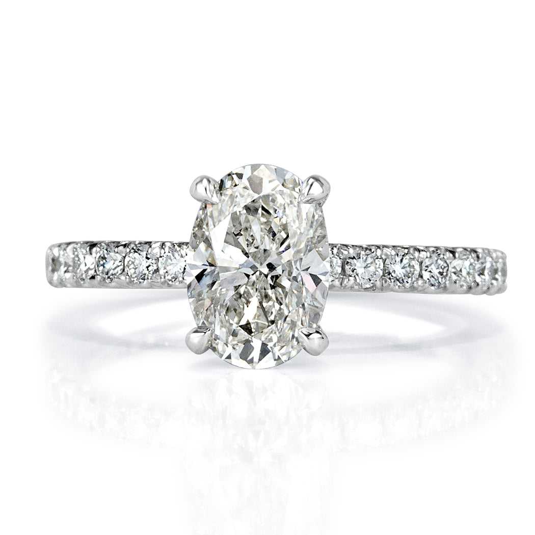 2.03ct Oval Cut Diamond Engagement Ring