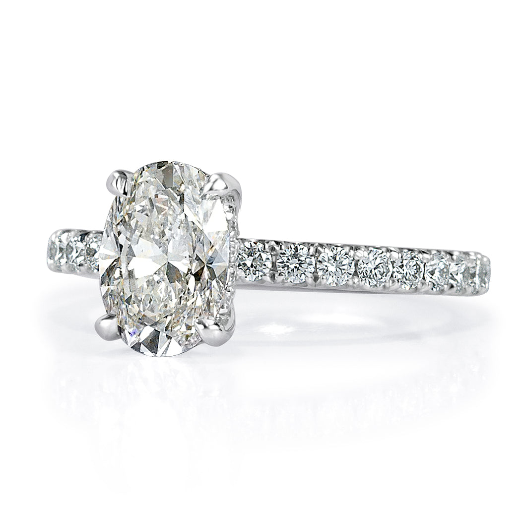 2.03ct Oval Cut Diamond Engagement Ring