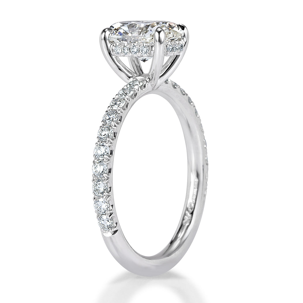 2.03ct Oval Cut Diamond Engagement Ring