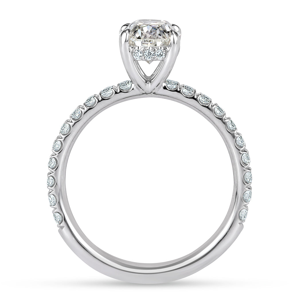 2.03ct Oval Cut Diamond Engagement Ring