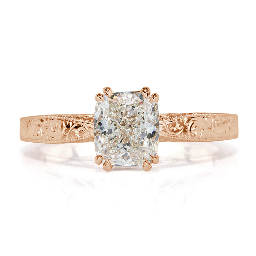 1.54ct Cushion Cut Diamond Engagement Ring