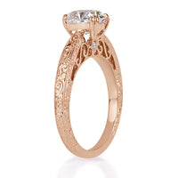 1.54ct Cushion Cut Diamond Engagement Ring