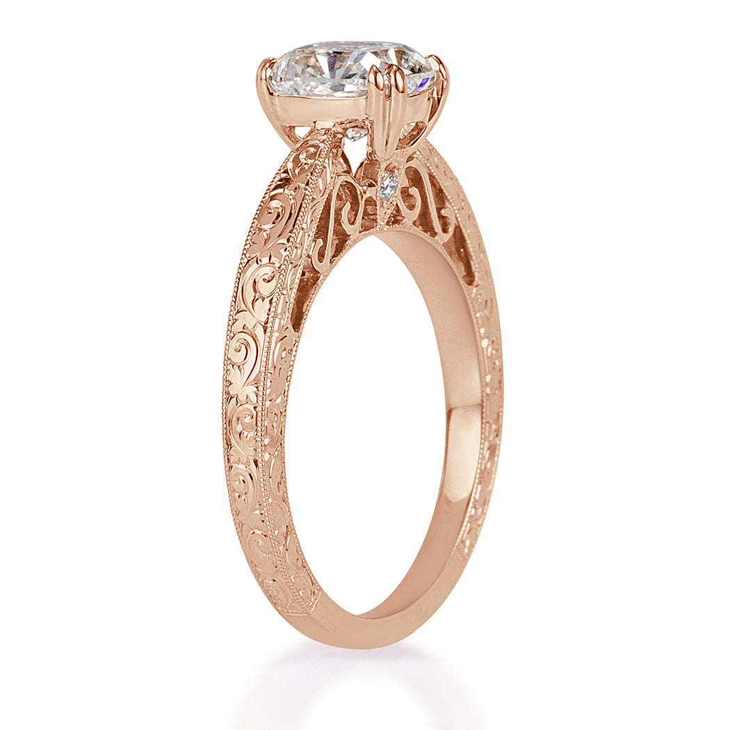 1.54ct Cushion Cut Diamond Engagement Ring