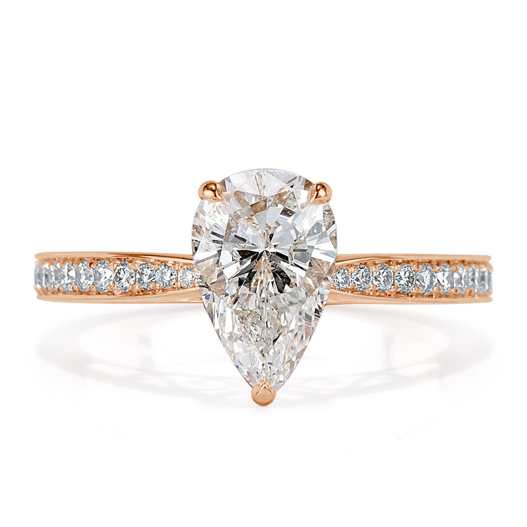 1.97ct Pear Shaped Diamond Engagement Ring