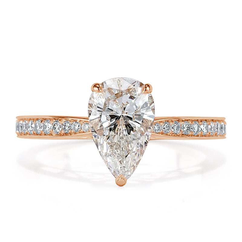1.97ct Pear Shaped Diamond Engagement Ring