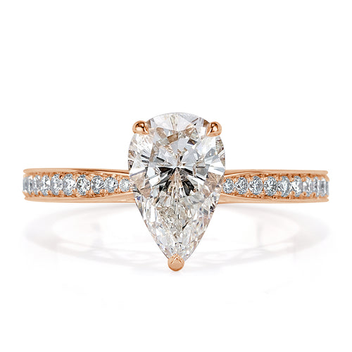 1.97ct Pear Shaped Diamond Engagement Ring