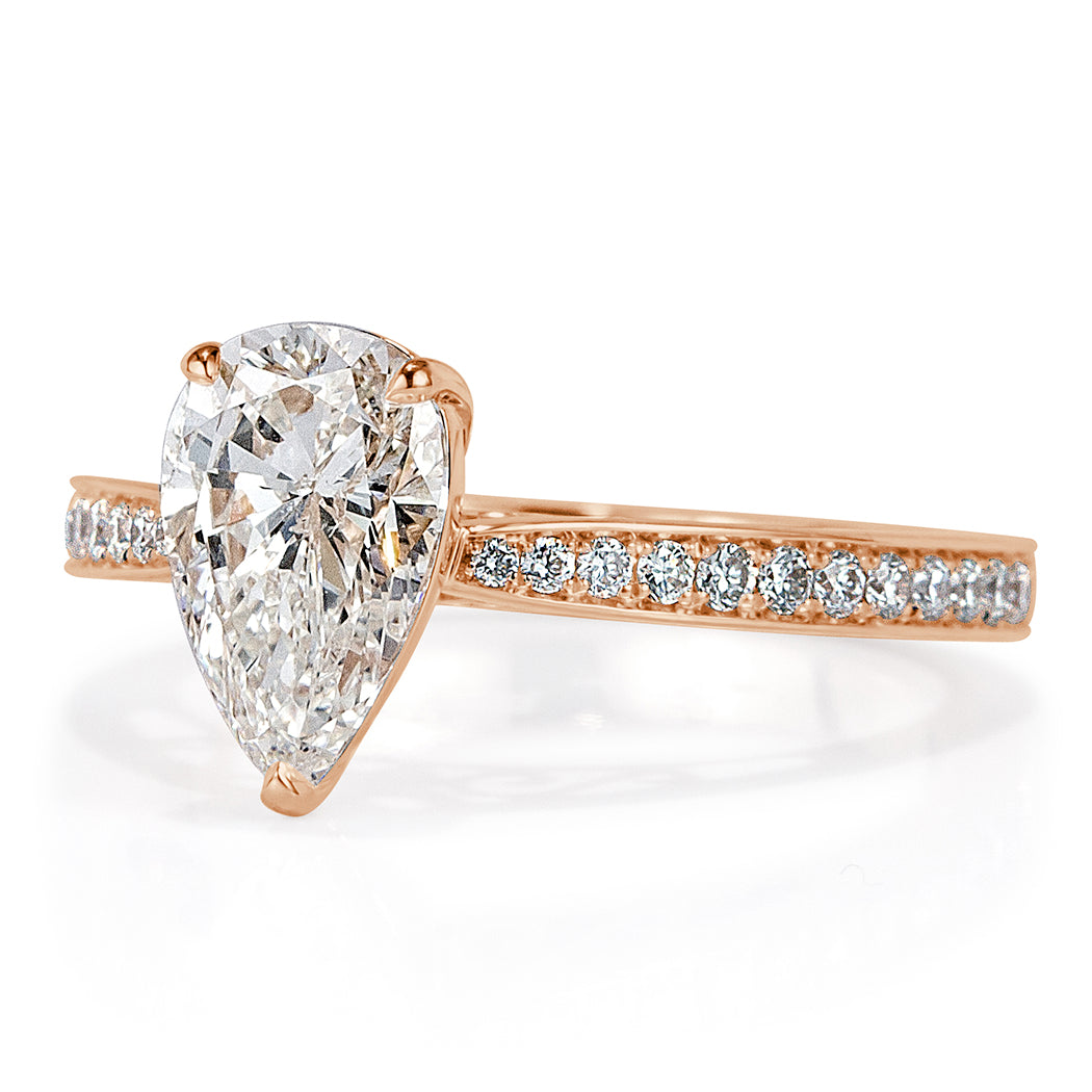 1.97ct Pear Shaped Diamond Engagement Ring